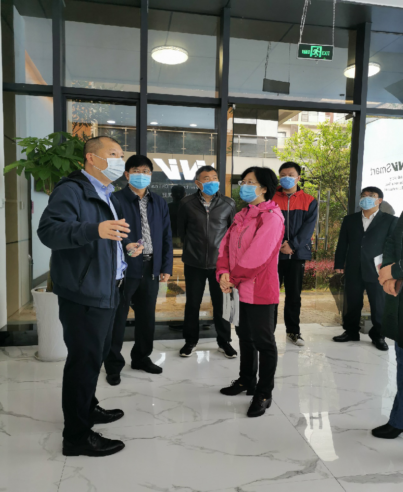 自治区统战部机关党委书记李银霞参观桂林Bsports网页版登录入口科技有限公司